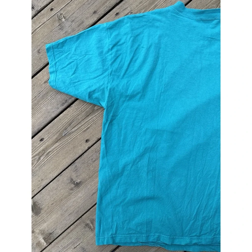 Vintage 90s Disney Winnie the Pooh Turquoise T Shirt Sun Sportswear USA XXL